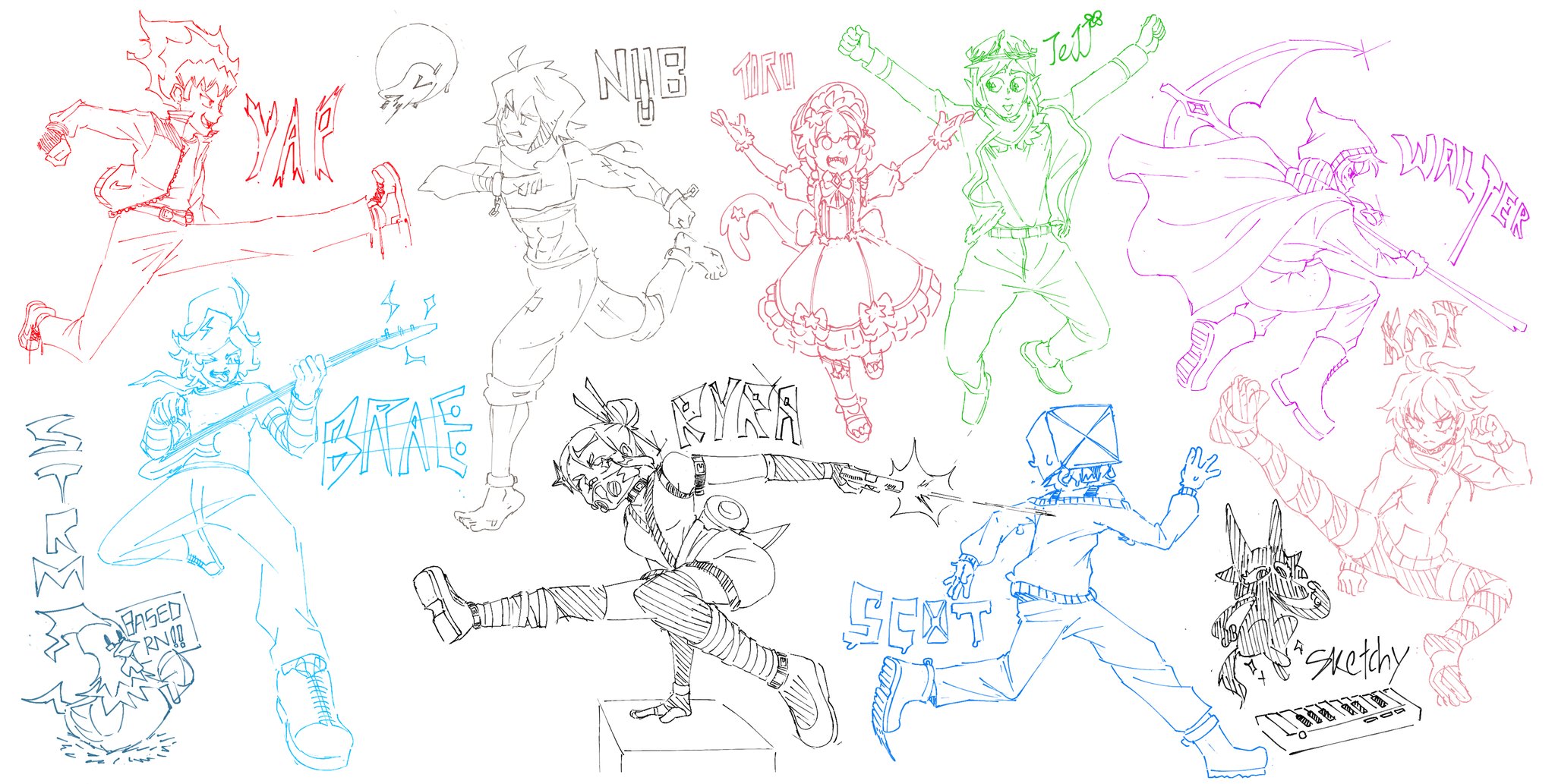 Soul Squad Sketches